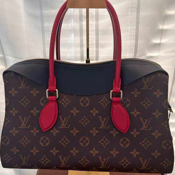 IMMACULATE CONDITION Louis Vuitton Tuileries Monogram with Red Leather - Picture 5 of 16